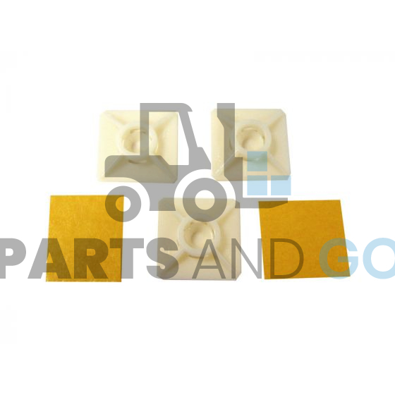 Embases adhesives 29x29 (sachet de 100) - Parts & Go