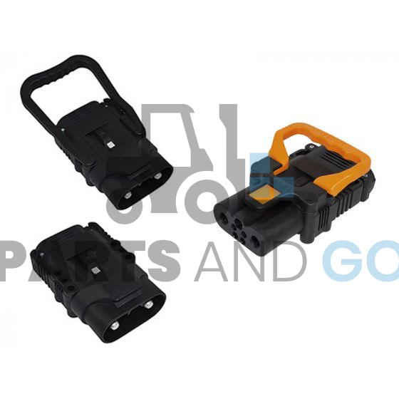 Pack Connecteur-Prises Faible Effort Eaxtron 320A 50mm2 avec poignée courte Orange - Parts & Go