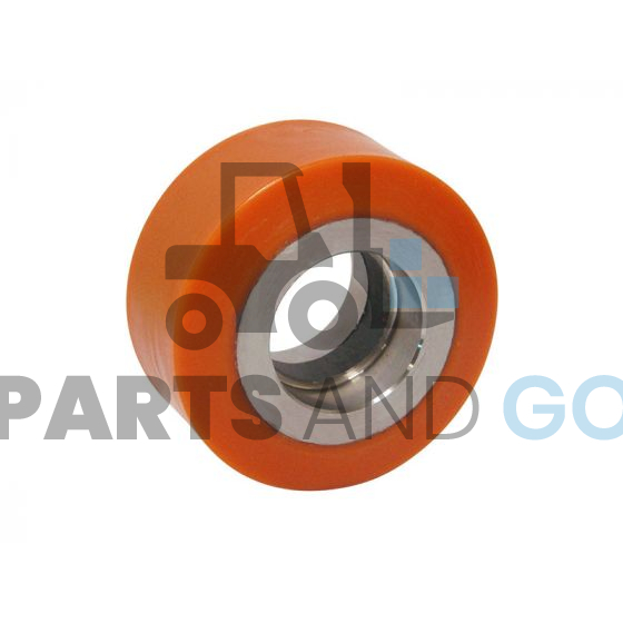 Galet Stabilisateur, Polyuréthane 100x50mm, cage de roulement 47x14mm, monté sur ICEM - Parts & Go