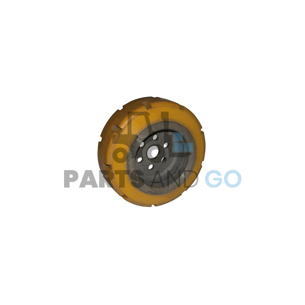 Roue motrice, Polyuréthane cranté 230x90mm, diamètre intérieur 30mm, 6 trous de 13mm montée sur Fenwick - Parts & Go