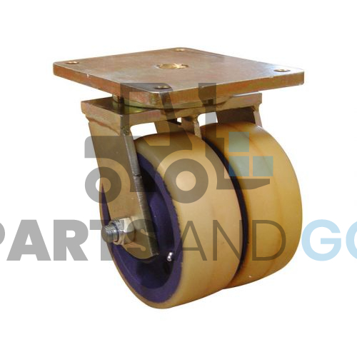 Roulette pivotante (Stabilisateur) Dimension du galet 200x75 monté sur BT - Parts & Go