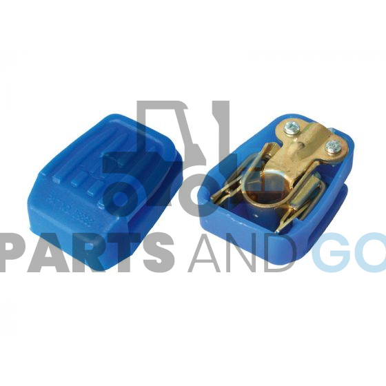 Collier de batterie Négatif montage rapide Bleu 16/35mm2 - Parts & Go