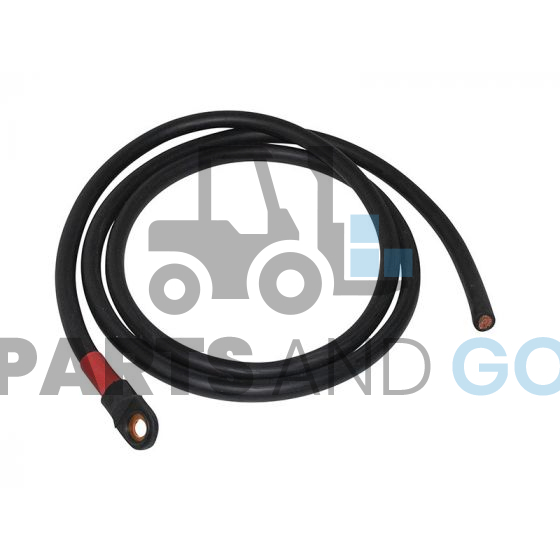 Connexion flexible avec 1 cosse soudée avec manchon rouge 50x2000mm (section x longueur) pour batterie de traction - Parts & Go