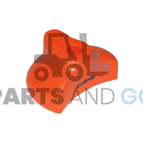 Poignée - levier de commande Orange, monté sur Transpalette Electrique Linde - Parts & Go