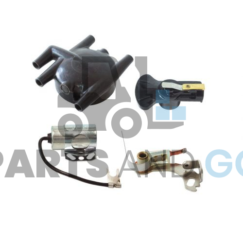 Kit d'allumage (Tête d'allumage, vis platinées, rotor et condensateur) pour moteur Continental F162, F163 - Parts & Go