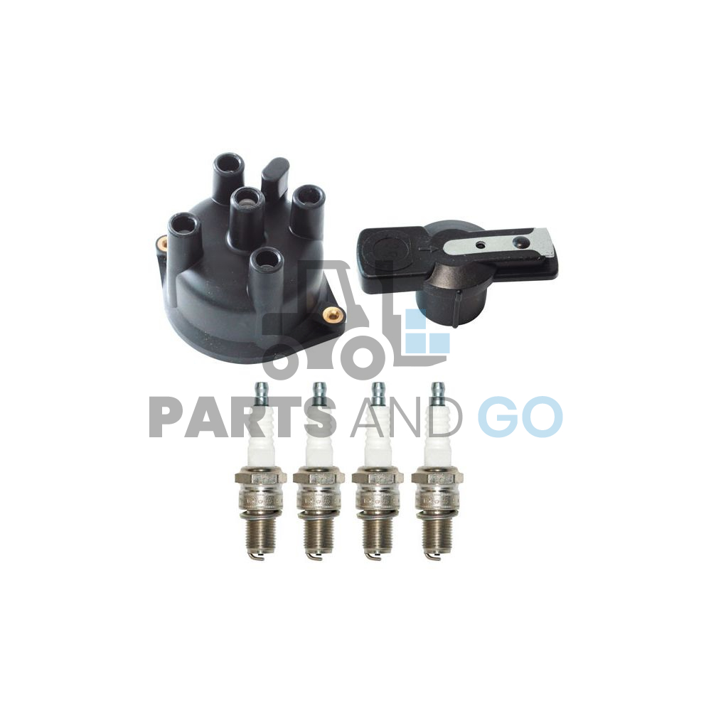 Kit d'allumage (Tête d'allumage, bougies et rotor) pour moteur Nissan H20, Z24 - Parts & Go