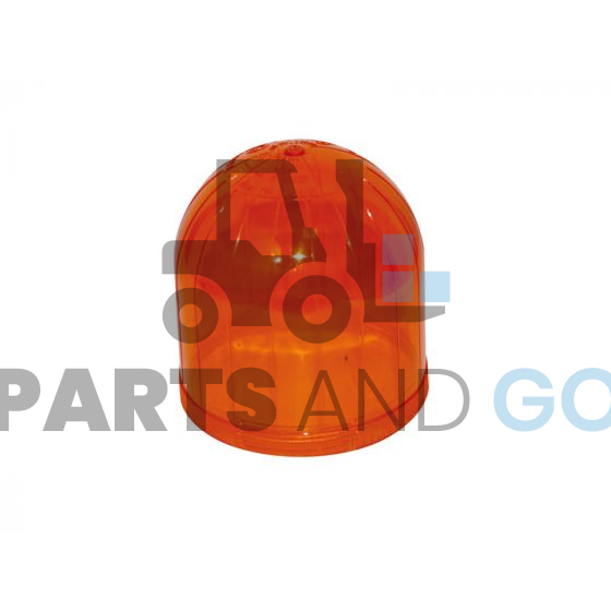 Cabochon de gyrophare ref: E1029, E1030, E1039, E1040 (ambre) - Parts & Go