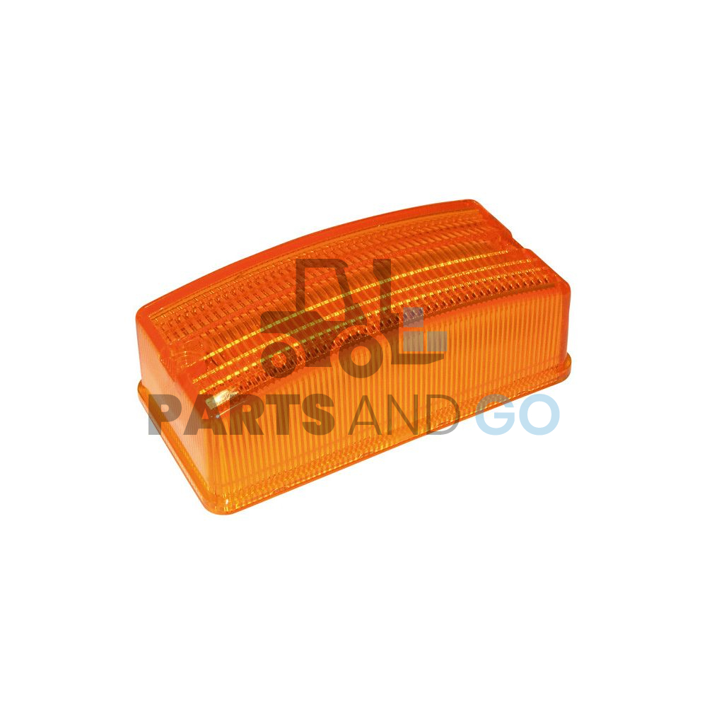 Cabochon de feu à éclats rectangulaire ref: E1060 (ambre) - Parts & Go