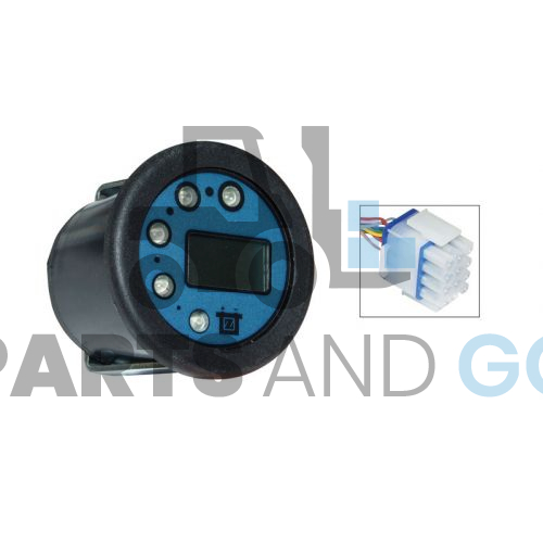 Indicateur digital de decharge de batterie et compteur d'heures 80volts, Diamètre 52mm - Parts & Go