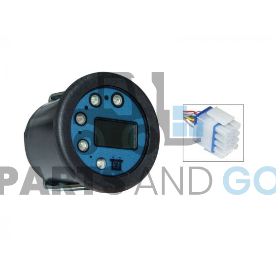 Indicateur digital de decharge de batterie et compteur d'heures 80volts, Diamètre 52mm - Parts & Go