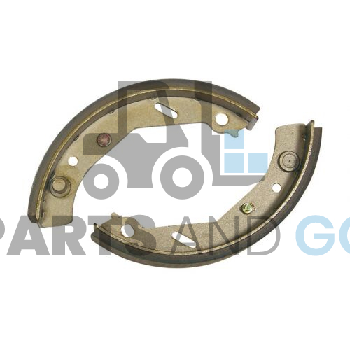 Kit de 2 mâchoires de frein, dimension 165x58mm montée sur chariot élévateur Caterpillar, Hyster - Parts & Go