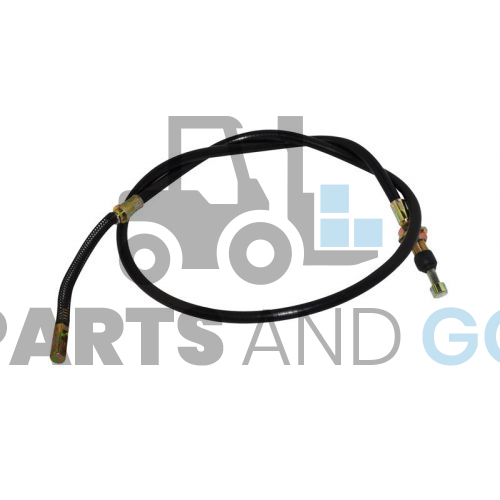 Câble de frein, gauche, longueur 1,22m, monté sur chariot élévateur Mitsubishi FD/G20-25 - Parts & Go