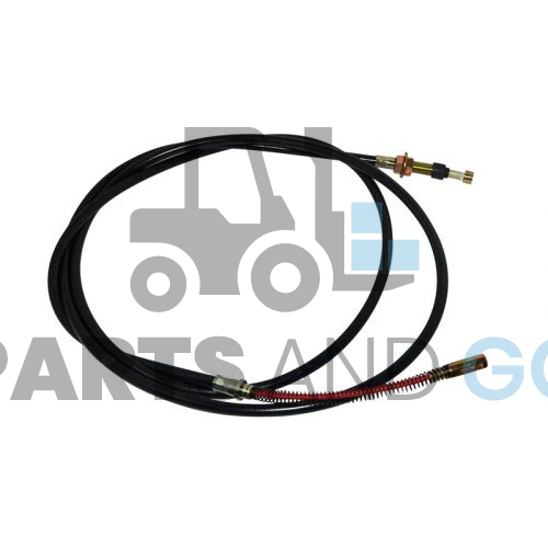 Câble de frein de parking droit, longueur 2.7m monté sur chariot élévateur Mitsubishi DP40-50 et GP40-50 - Parts & Go