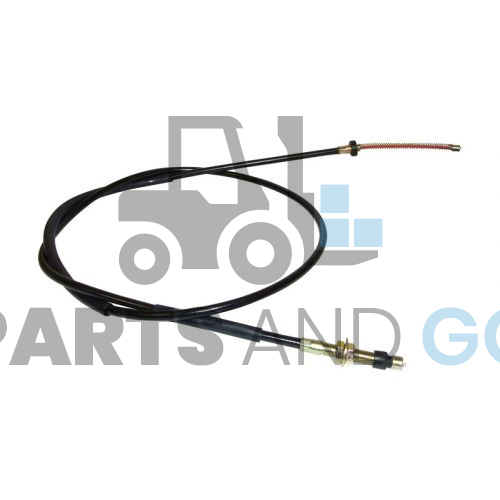 Câble de frein, d'urgence, droit, longueur 2,09m monté sur chariot élévateur Nissan HO1, HO2 - Parts & Go