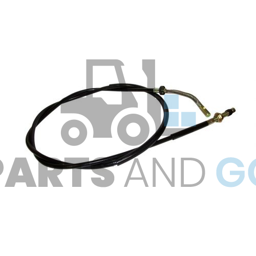 Câble de frein, droit, longueur 2,10m, monté sur chariot élévateur Nissan HO2 - Parts & Go