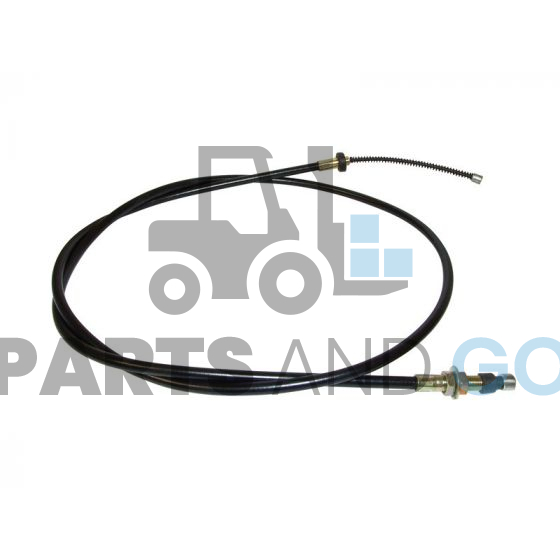 Câble de frein, droit, longueur 2,013m, monté sur chariot élévateur Nissan JO1 - Parts & Go