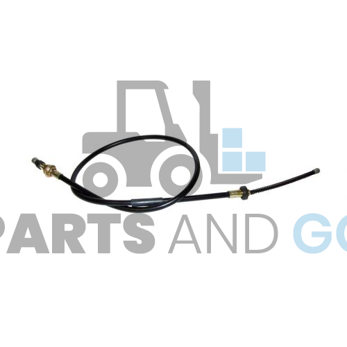Câble de frein, gauche, longueur 1,27m, monté sur chariot élévateur Nissan JO1 - Parts & Go