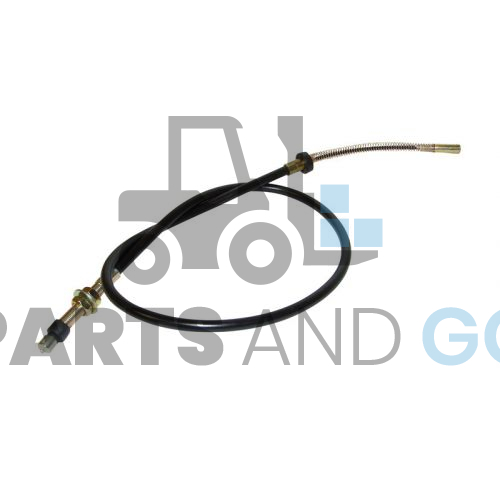 Câble de frein, gauche, longueur 1,15m, monté sur chariot élévateur Nissan JO2 - Parts & Go