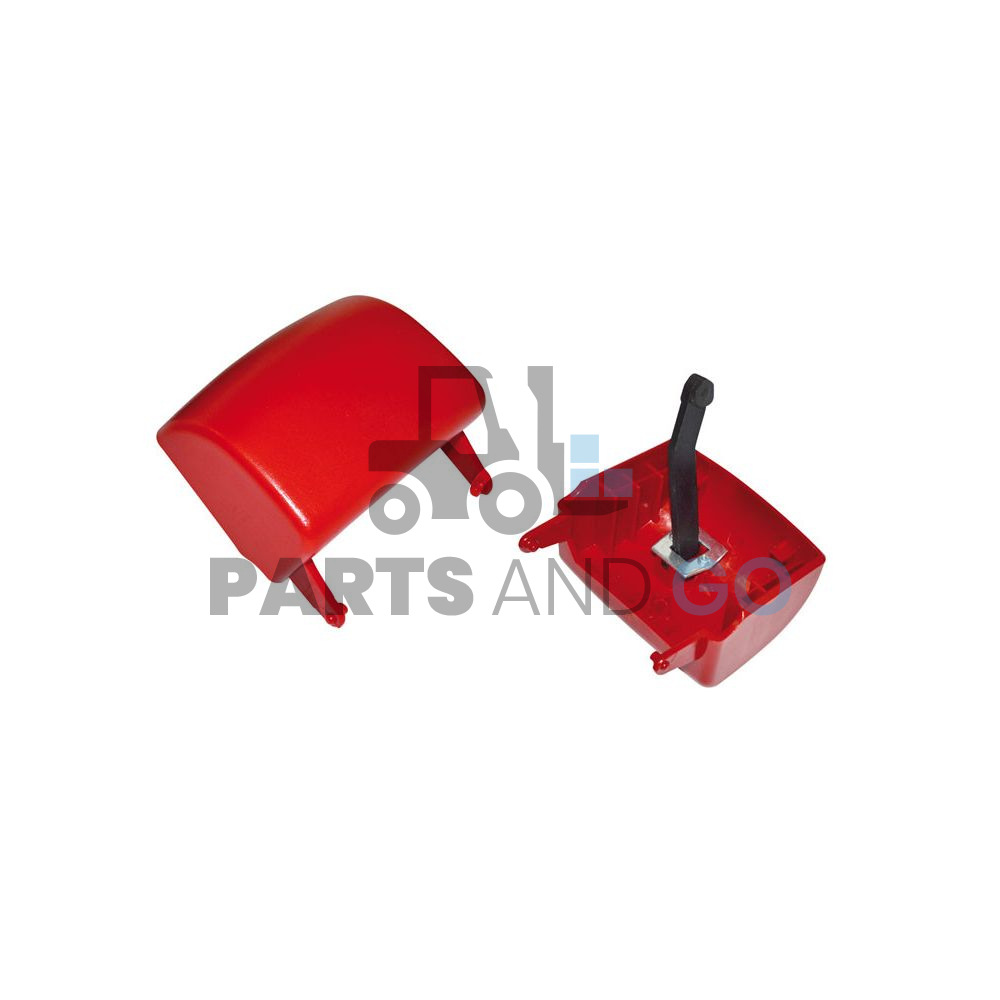 Bouton de sécurité rouge monté sur transpalettes électriques BT P20 - Parts & Go