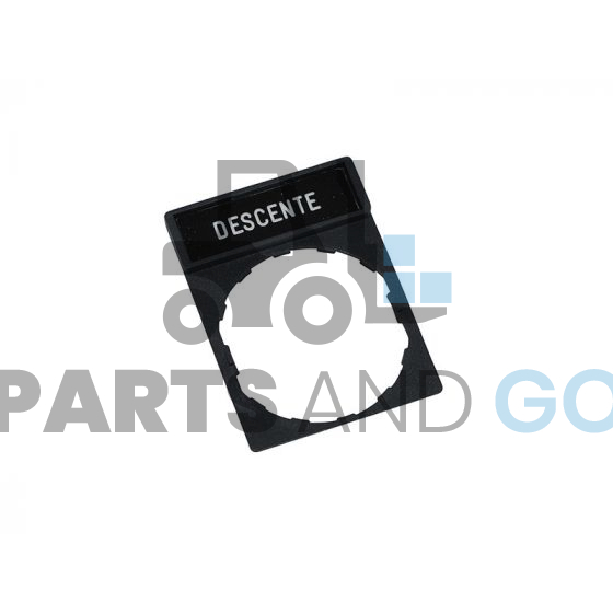 Etiquette descente - Parts & Go