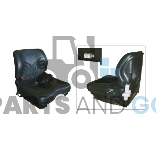 Siège Grammer MSG20® large en PVC avec microcontact double contact pour chariot élévateur - Parts & Go