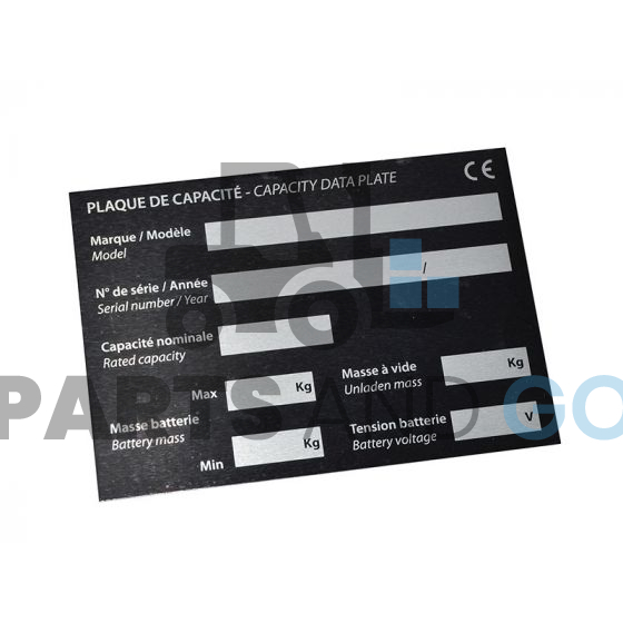 plaque de capacite adhesive 105x75 - Parts & Go