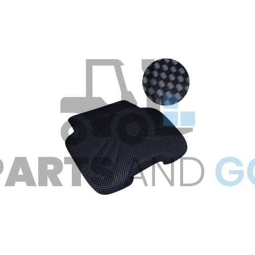 Coussin-Assise de siège Grammer Primo® M, XM, L, XL nouveau tissu (Bleu & Noir) pour chariot élévateur - Parts & Go