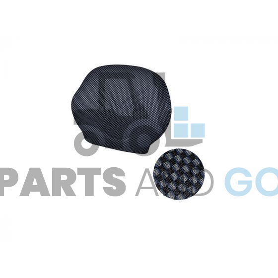 Dossier de siège Grammer Primo® M, XM, L, XL nouveau tissu (Bleu & Noir) pour Chariot élévateur - Parts & Go