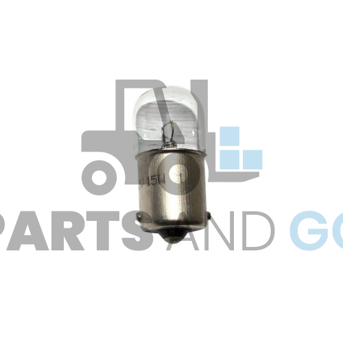 Lampe - Ampoule Graisseur BA15S, 12volts, 15w, diamètre 18mm, hauteur 37,5mm - Parts & Go