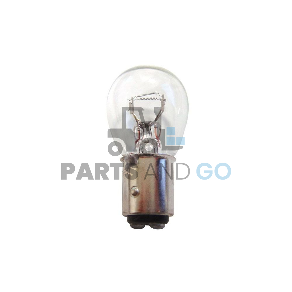 Lampe - Ampoule poirette 2 filaments, BAY15D, 12Volts, 21/4W, diamètre 26,5mm - Parts & Go