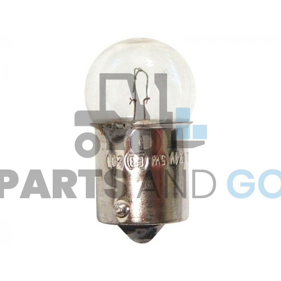 Lampe - Ampoule Graisseur, BA15S, 24Volts, 5W, diamètre 18mm - Parts & Go