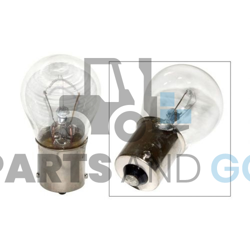 Lampe - Ampoule culot BA15S, 24volts, 45W, diamètre 34mm - Parts & Go