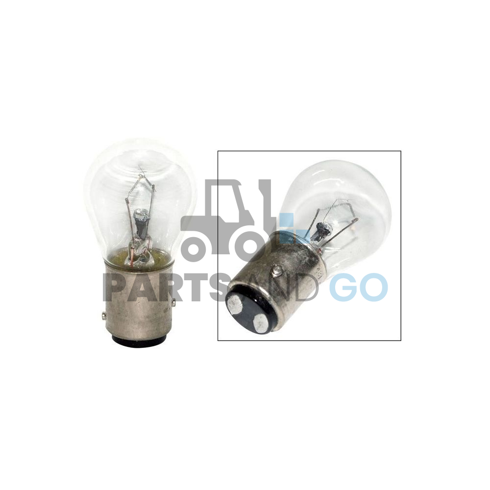 Lampe - Ampoule, BAY15D monofil, 56volts 25W, diamètre 25mm, hauteur 48.9mm - Parts & Go