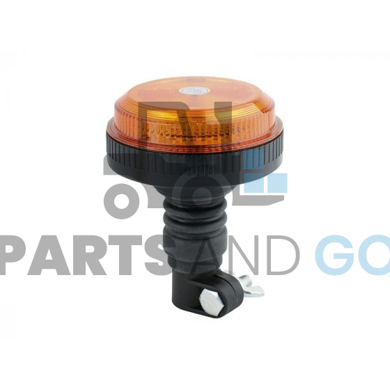 Gyrophare et feu à éclats à LED Multifonction Extra plat à Hampe, 9/80Volts, 144x111mm, IP67 - Parts & Go