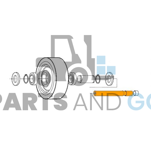 Axe de roue monté sur chariot BT VR serie - Parts & Go