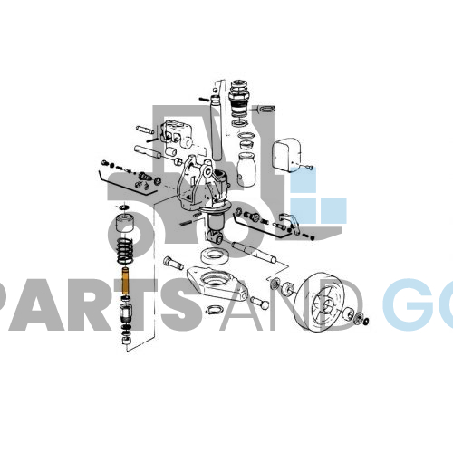 Piston Monté sur transpalette manuel Mic TM2000 - Parts & Go