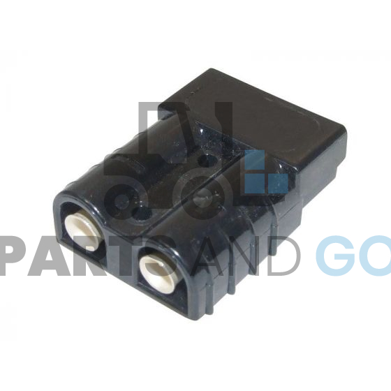 Connecteur-Prise de batterie RB50, Noir, montage sur câble de 16mm2, 50A, 600Volts max - Parts & Go
