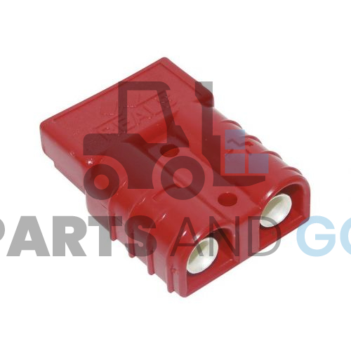 Connecteur-Prise de batterie RB50, Rouge, montage sur câble de 16mm2, 50A, 600Volts max - Parts & Go