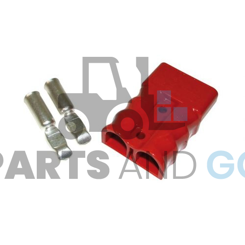 Connecteur-Prise de batterie RB175, Rouge, montage sur câble de 50mm2, 160A, 600Volts max - Parts & Go