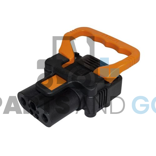 Connecteur-Prise Faible effort femelle 160a 16mm avec poignée courte orange - Parts & Go