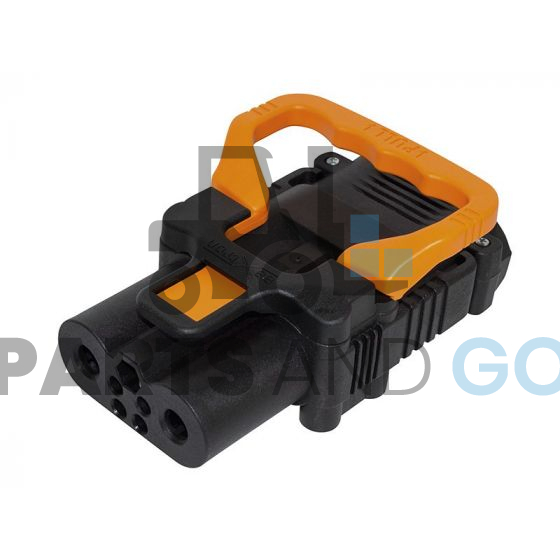 Connecteur-Prise Faible effort femelle 320a 50mm avec poignée courte orange - Parts & Go