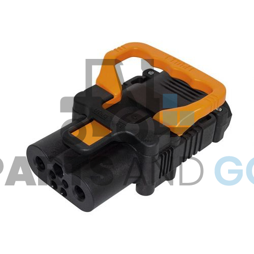 Connecteur-Prise Faible effort femelle 320a 95mm avec poignée courte orange - Parts & Go