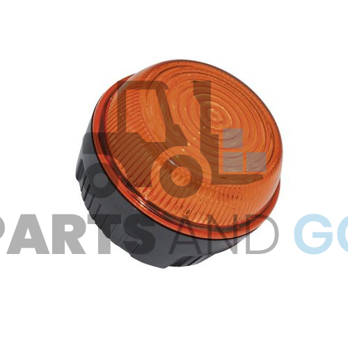 Feu à éclats à leds Orange Spécial Nacelle 10/110 volts, h.55 mm, Entraxe : 45 mm - Parts & Go
