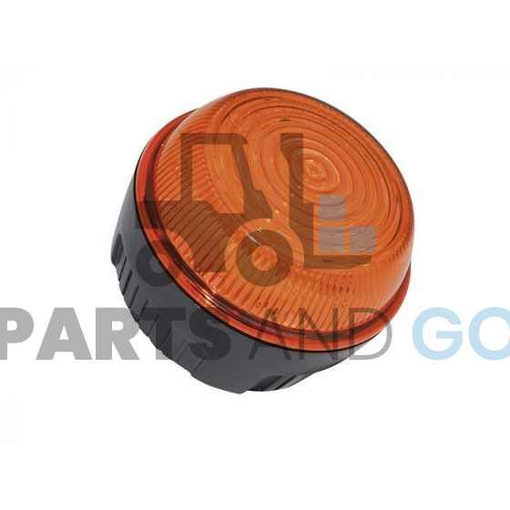 Feu à éclats à leds, Orange, Spécial Nacelle, 10/110 volts, 79x55mm, entraxe 45mm, IP67 - Parts & Go