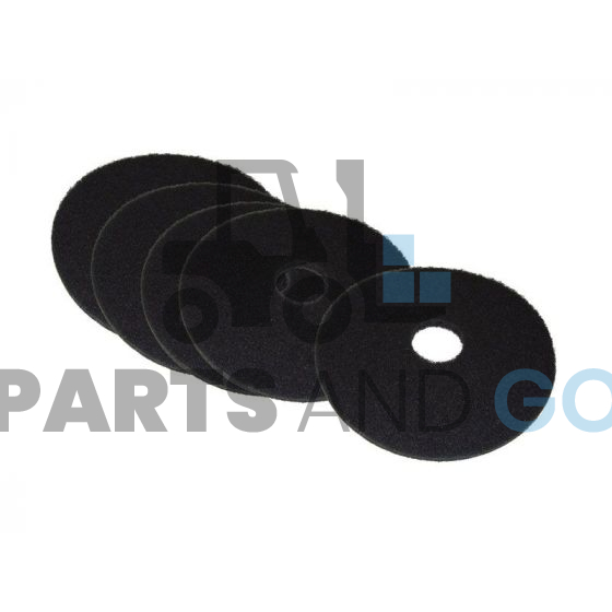 Disque Noir diamètre 380mm (Kit de 5) pour Autolaveuse - Parts & Go
