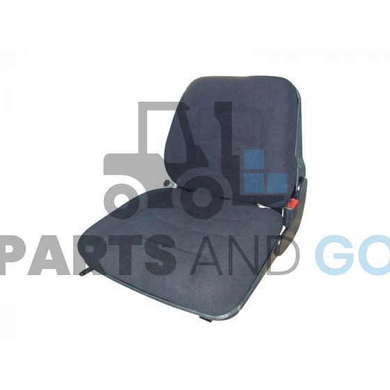 Siège type GS12 en tissu avec microcontact et ceinture pour Chariot élévateur - Parts & Go