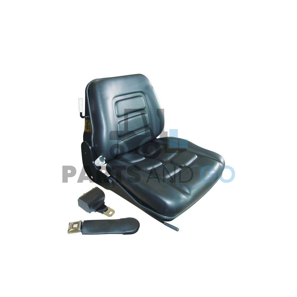 Siège type GS12 en PVC renforcé avec ceinture pour Chariot élévateur - Parts & Go