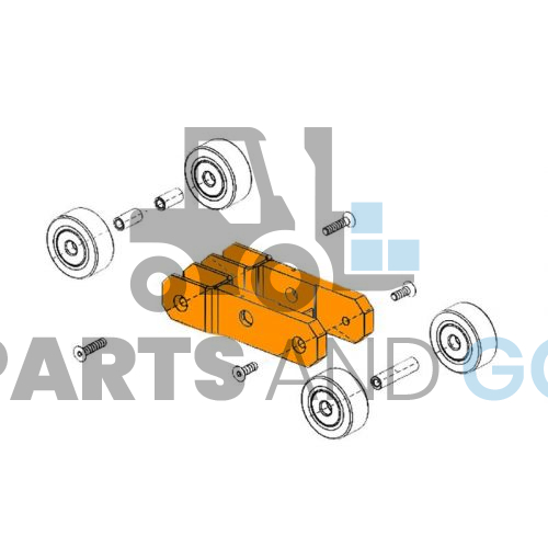 Chape de roue monté sur Still CX-S16, CS16S - Parts & Go