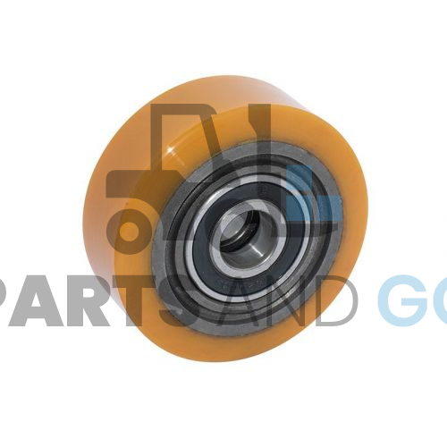 Galet stabilisateur, Polyuréthane 80x30/30mm, axe de 17mm, monté sur Hangcha-EP, Linde, BT, Noblelift - Parts & Go